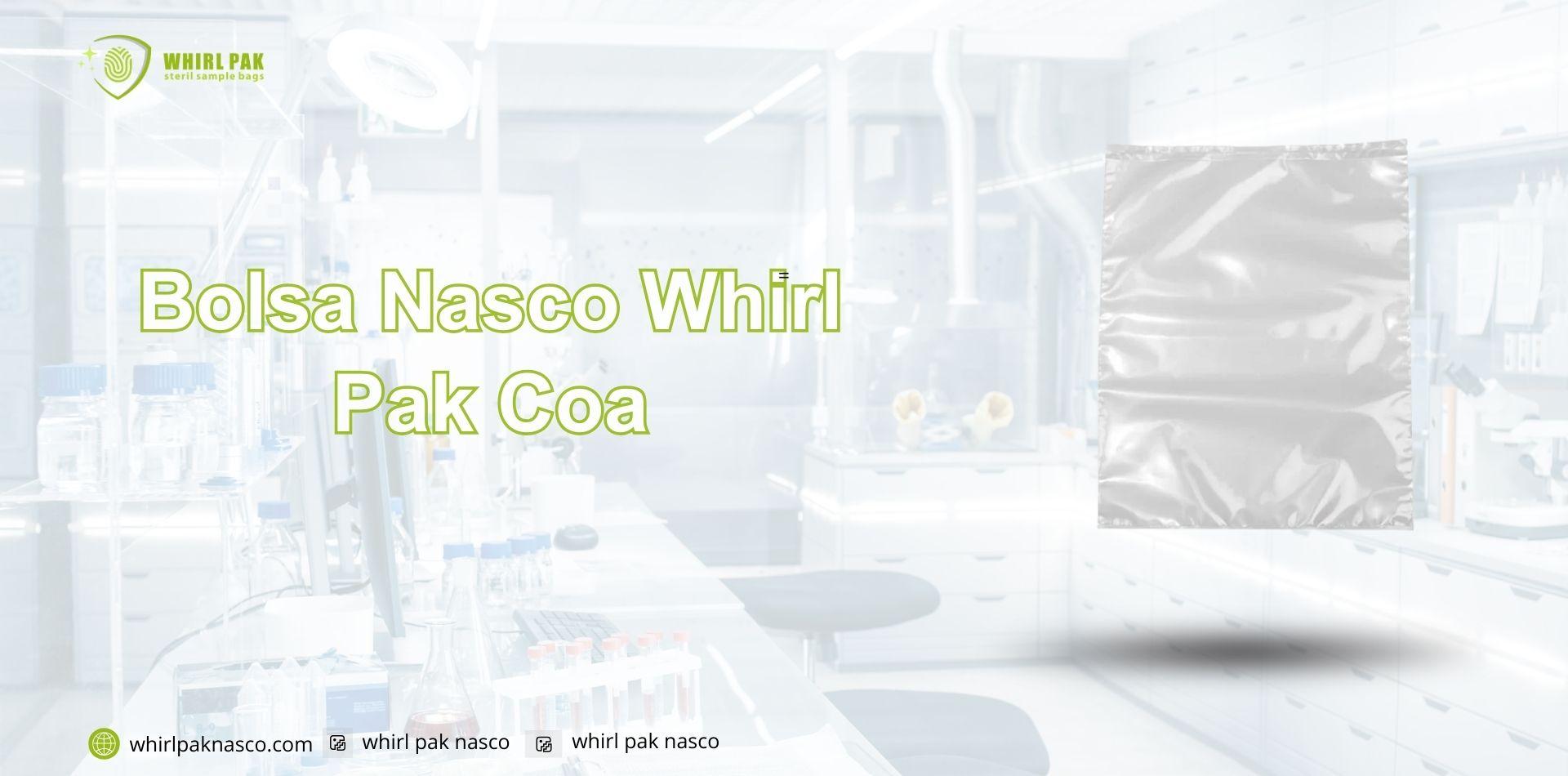 Bolsa Nasco Whirl Pak Coa